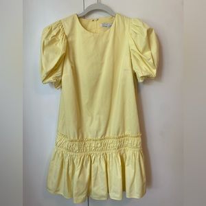 Yellow drop-waist English Factory Dress. XS
